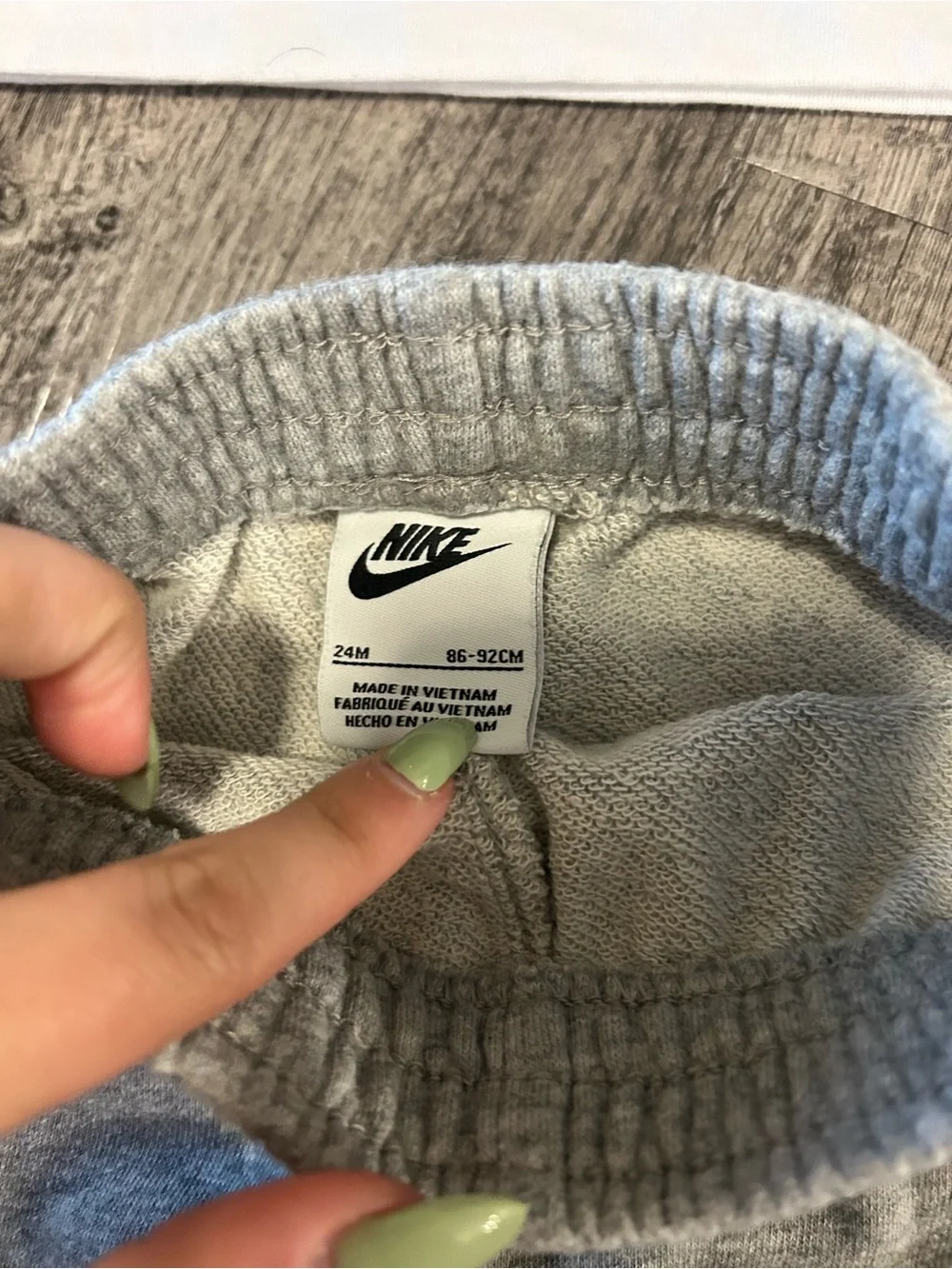 Nike White Tee with Black Swoosh — Kids - Picture 5 of 7